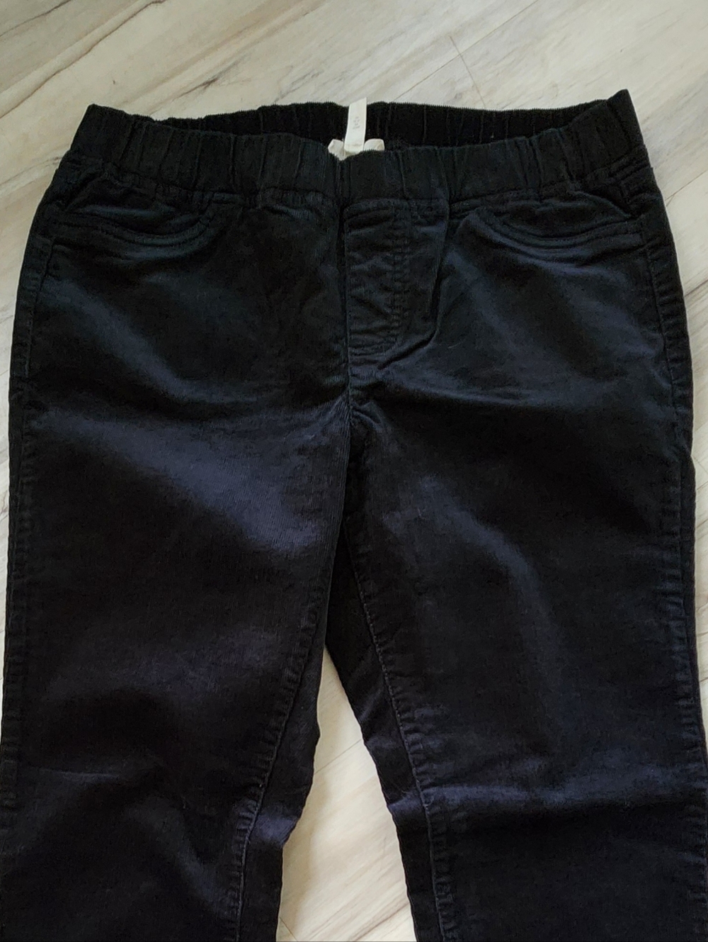 Eileen Fisher Organic Cotton Pull-On Black Corduroy Pants Size Small - Picture 8 of 9